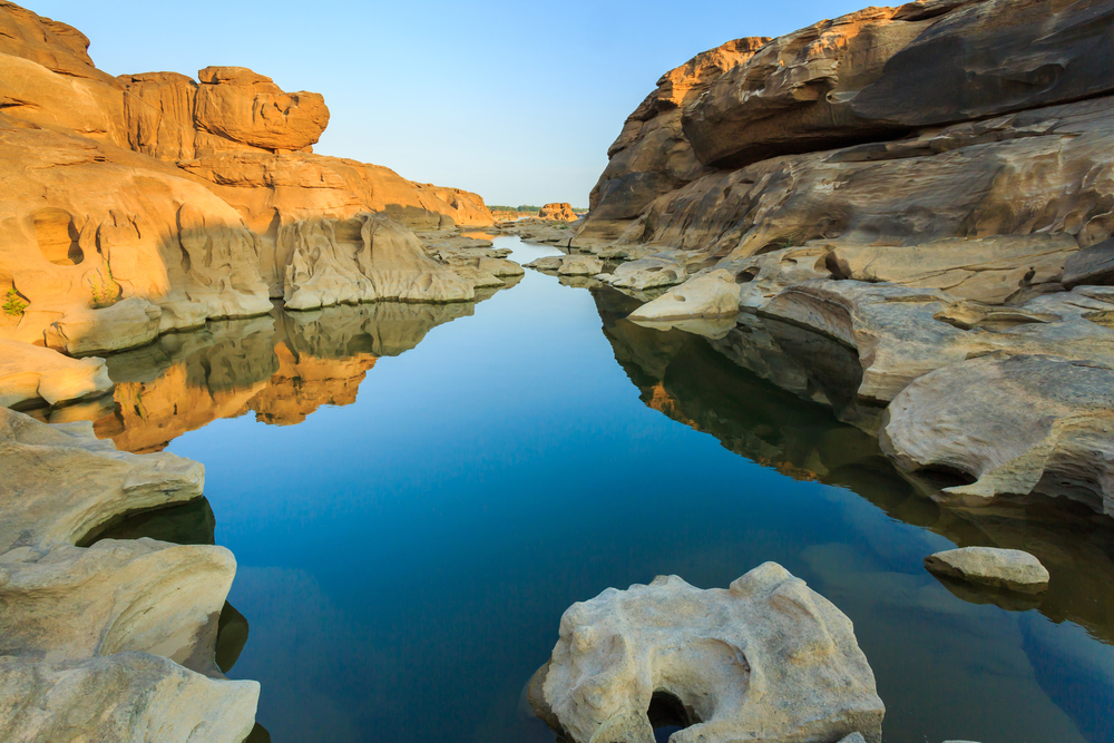 Unseen Thailand grand canyon sam pan bok at ubonratchathani