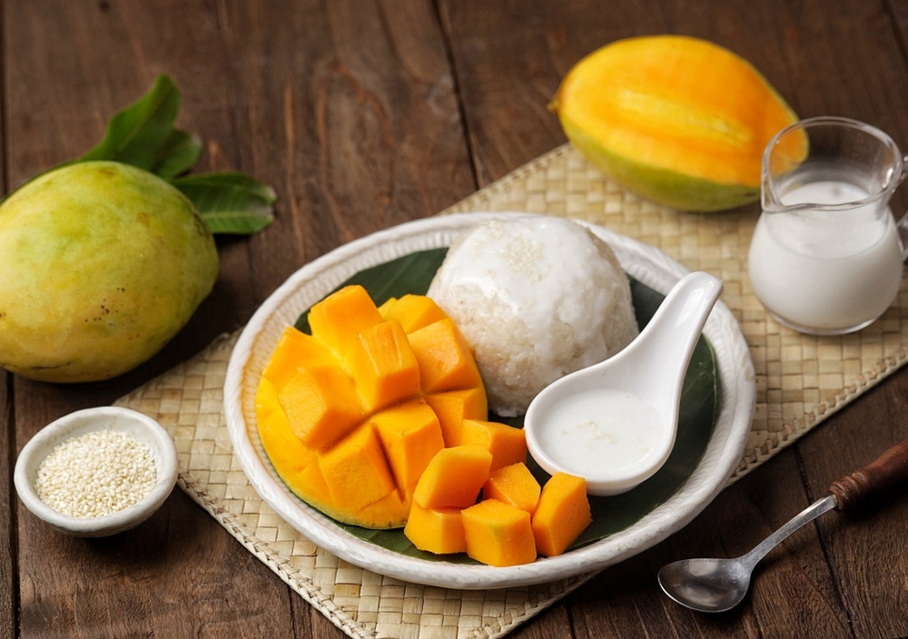 Mango,Sticky,Rice,Is,A,Thai,Dessert,Made,From,Sticky