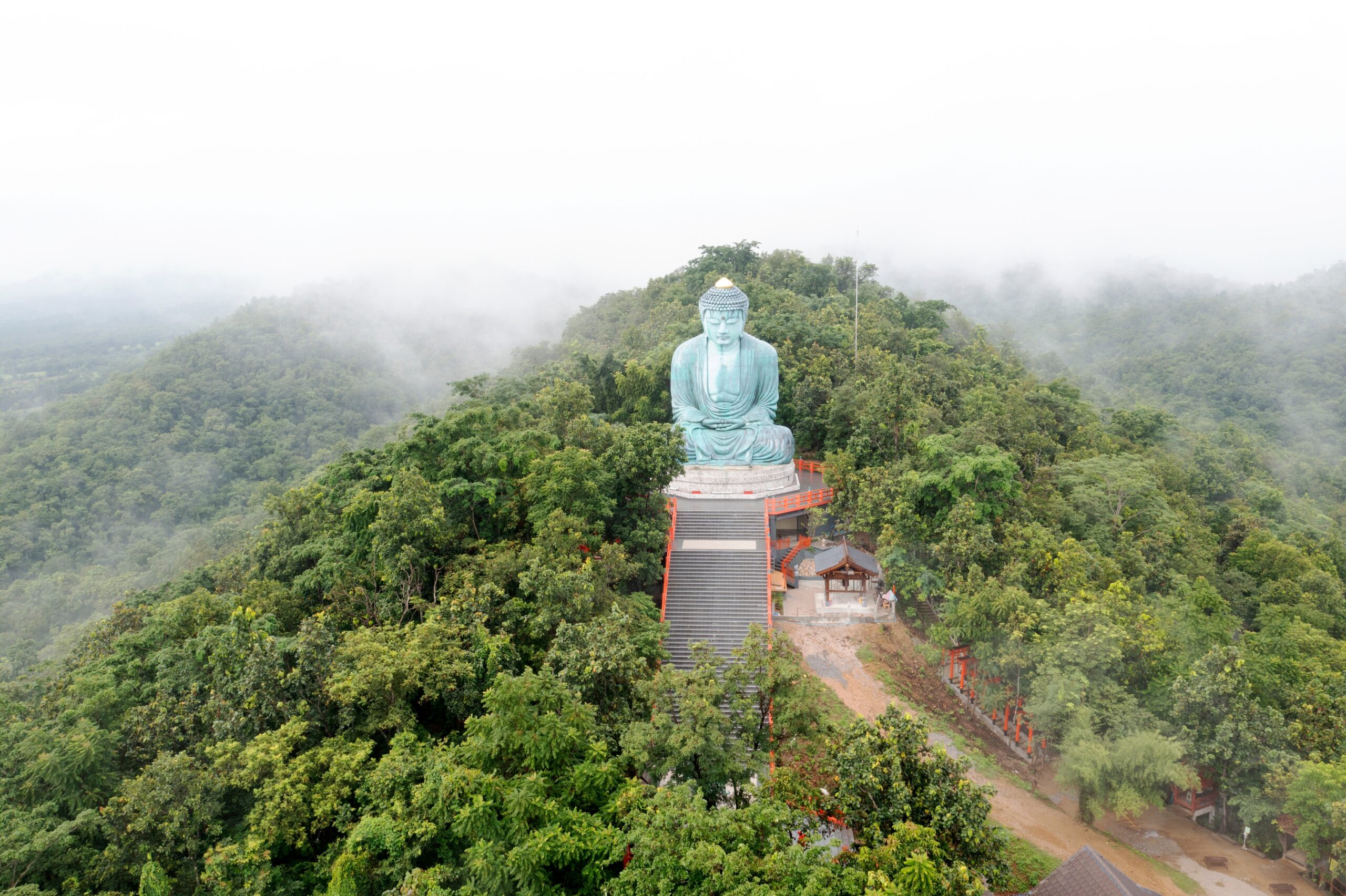 Aerial,View,Wat,Phra,That,Doi,Phra,Chan,Temple,In