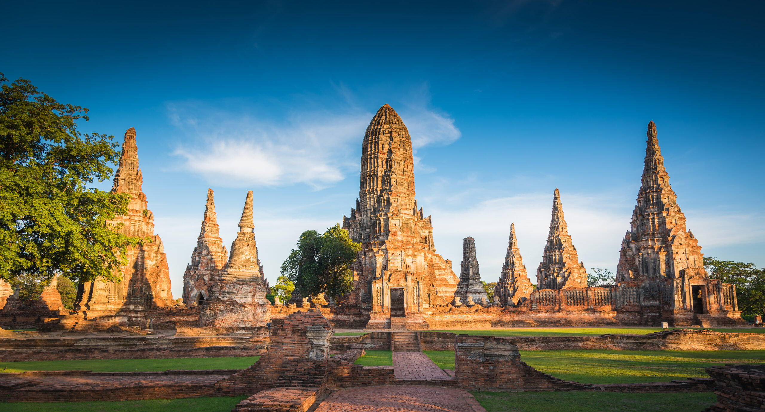 Landscape,Ayutthaya,Historical,Park,In,Ayutthaya.,The,Famous,Temple,Of