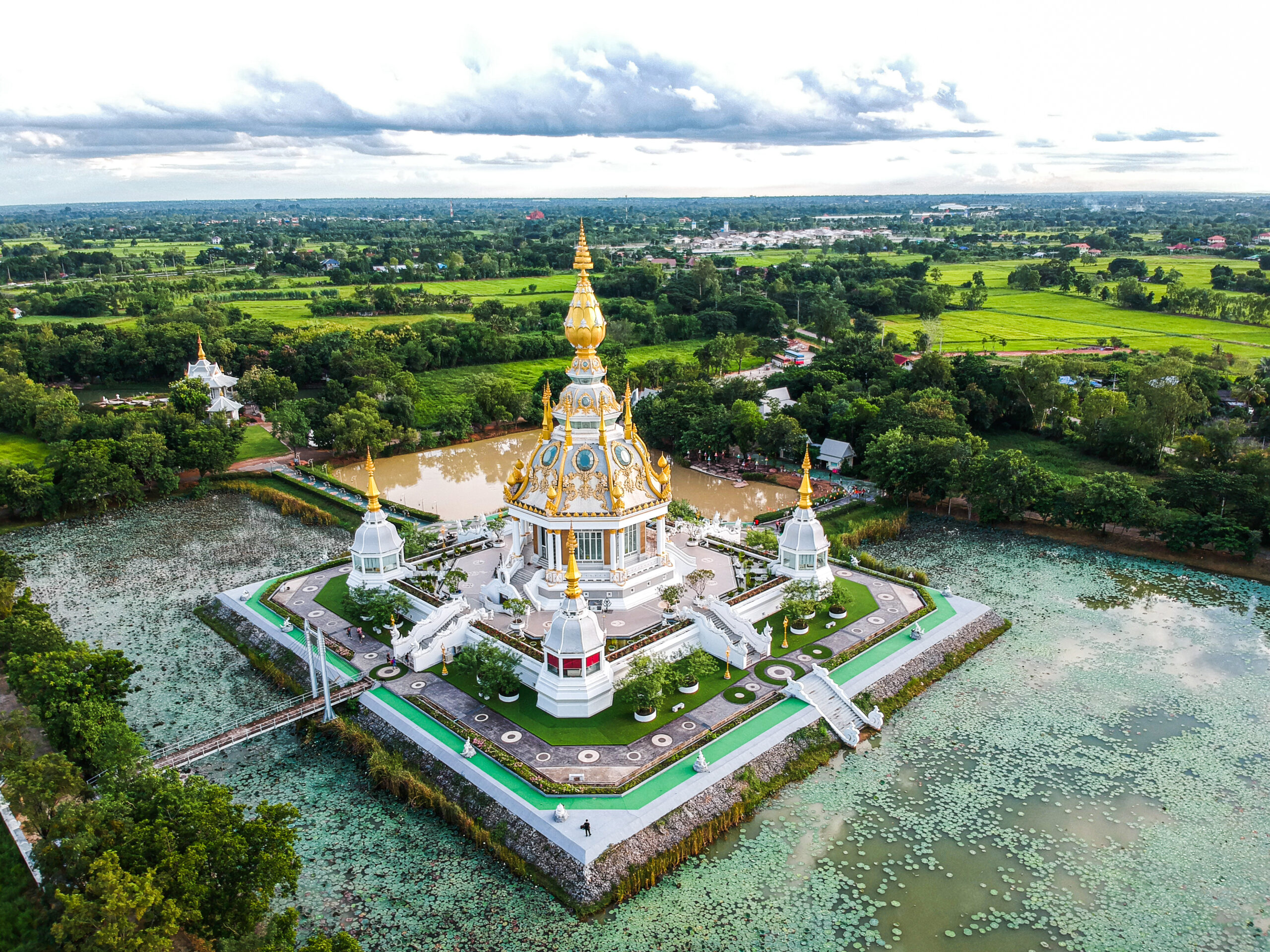 KHONKAEN, THAILAND - August 23,2019: Wat Thung Setthi temple at