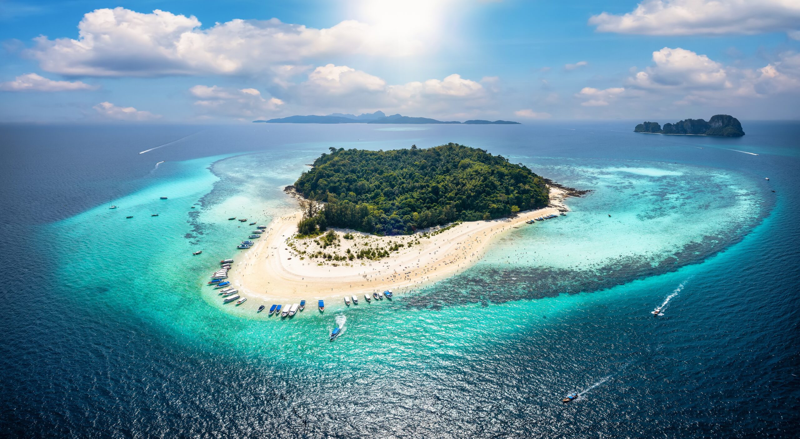 Aerial,View,Of,The,Beautiful,Bamboo,Island,(koh,Mai,Phai)