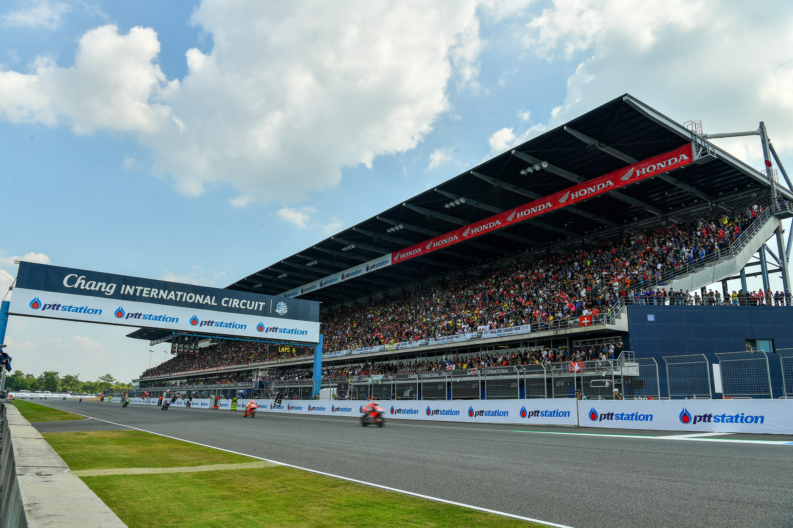 Panoramic,Views,Of,Chang,International,Circuit,During,The,Ptt,Thailand